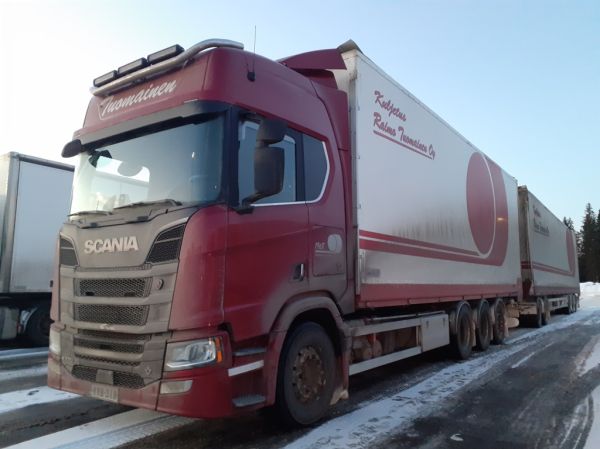 Kuljetus R Tuomainen Oy:n Scania R770
Kuljetus R Tuomainen Oy:n Scania R770 hakeyhdistelmä.
Avainsanat: Tuomainen Scania R770 ABC Hirvaskangas