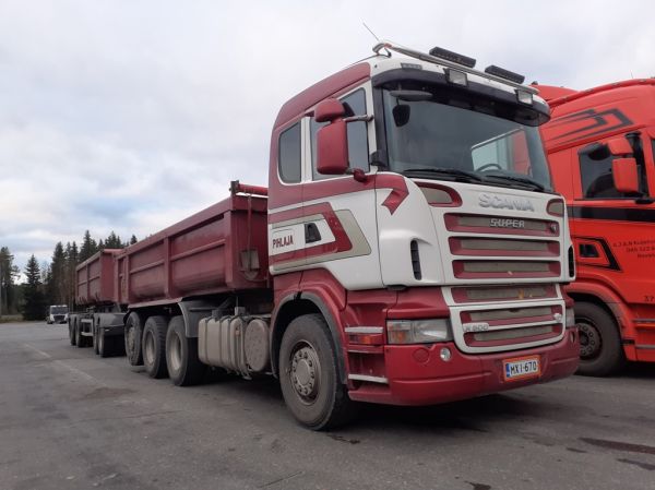 Pihlajan Scania R500
Pihlajan Scania R500 sorayhdistelmä.
Avainsanat: Pihlaja Scania R500 ABC Hirvaskangas