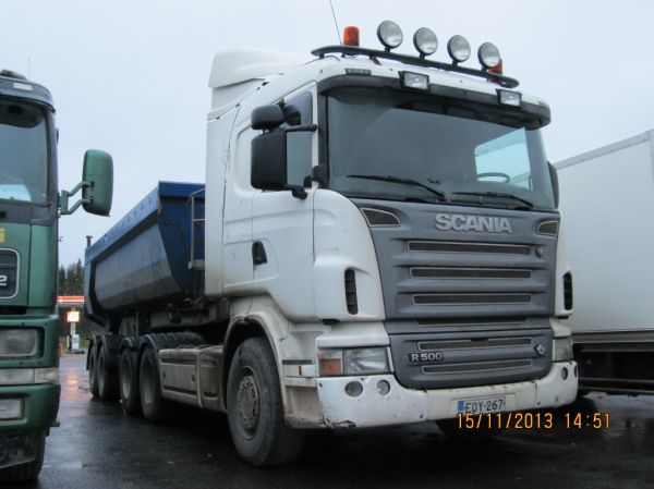 Tierakenteen Scania R500
Tierakenne Oy:n Scania R500 sorapuolikas.
Avainsanat: Tierakenne Scania R500 ABC Hirvaskangas