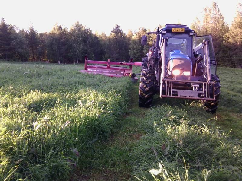 Valtra ja Jf 280 TopSafe
Eka sadon Niittelyä jf:llä, ihan mukavasti oli tuossakin kasvanu heinikko kun valtteri meinasi hyytyä Hpuolen 1 niittäessä, karhokin on sen mukainen että on tavaraa ollu riittävästi. mitenkäs muualla päin suomea heinä kasvanu?? :D
