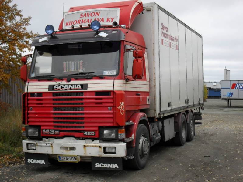 Kuormalavan "lippulaiva"
Savon Kuormalavan Scania vm.92
